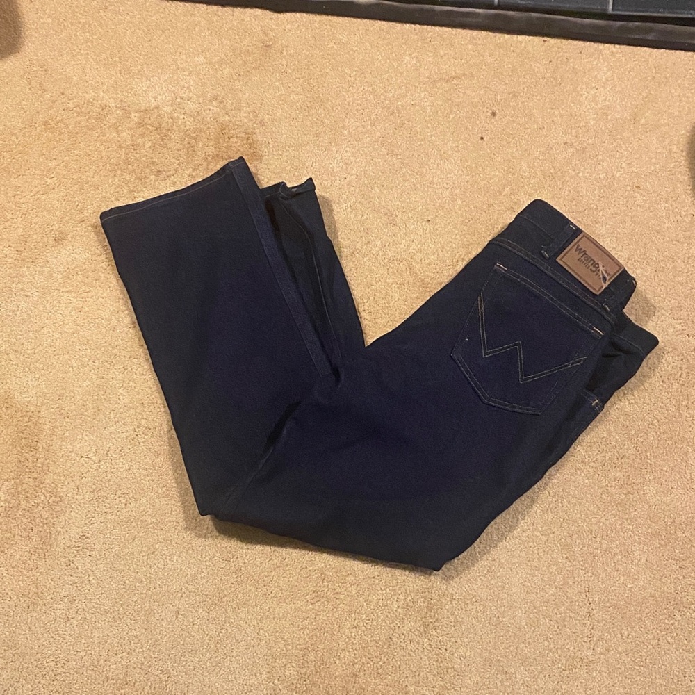 Wrangler Men's Dark Blue Straight Jeans